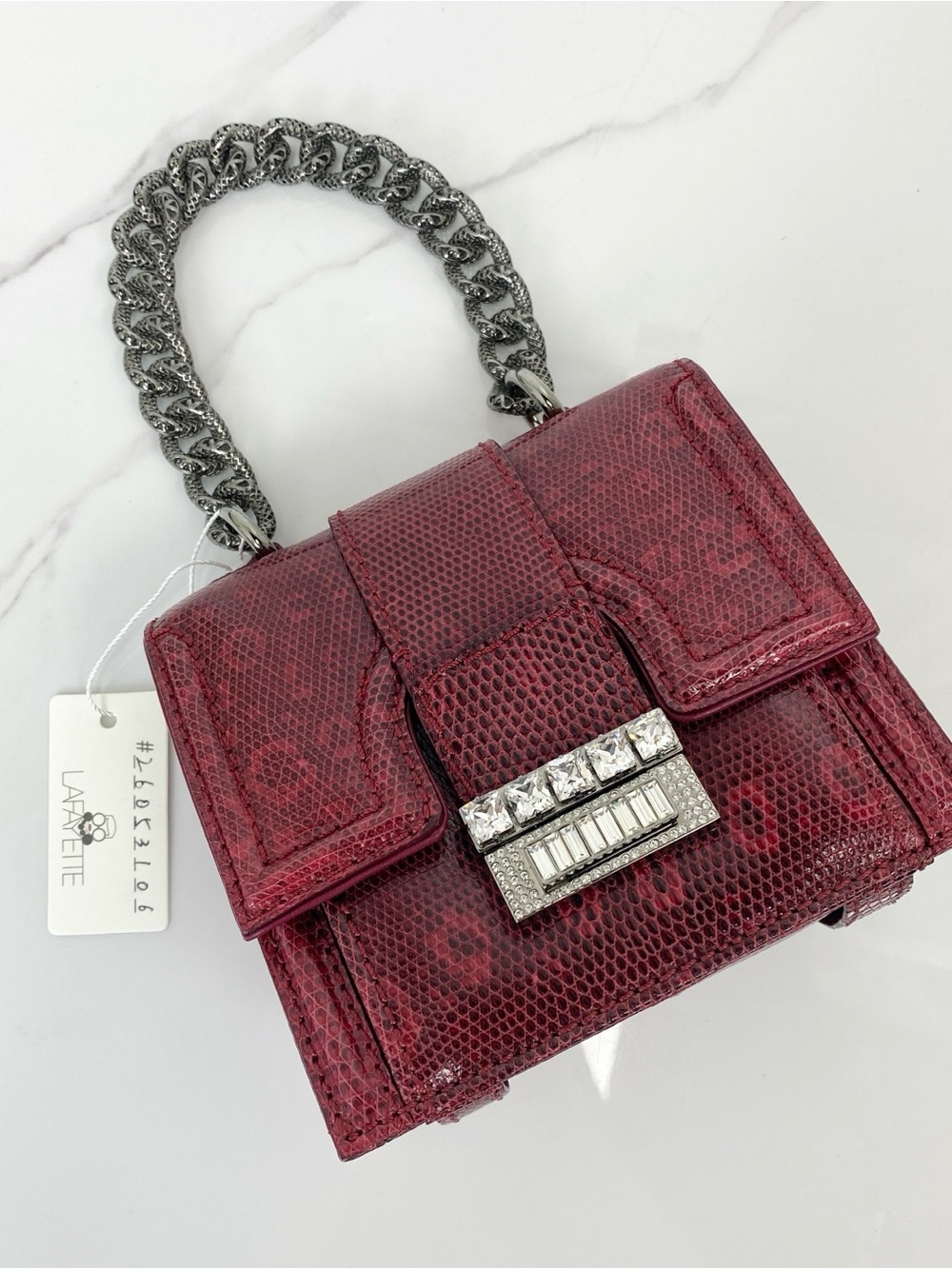 Valentino Lizard Chain Bag